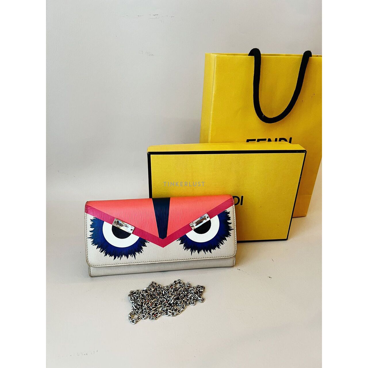 tas sling bag Fendi WOC Wallet On Chain Monster Sling Bag Tinkerlust